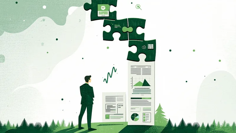 ERP system workflow showing gaps in the close process represented as missing puzzle pieces