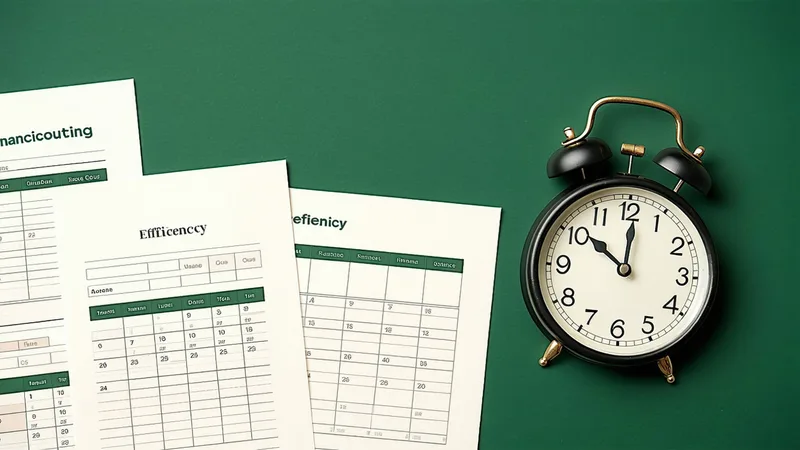 Calendar with compressed timeline showing fewer days for month-end close process